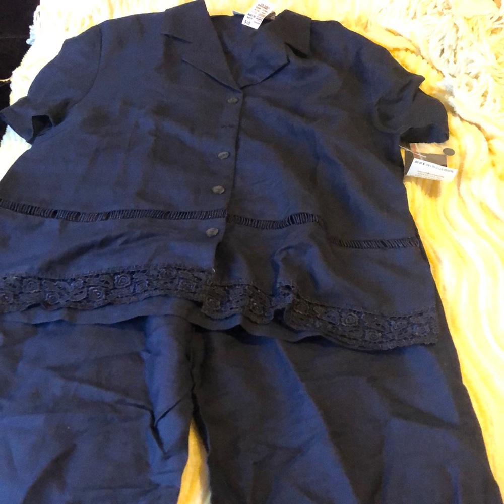 Linen Pants Suit